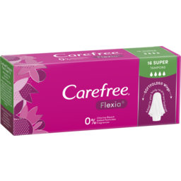 Photo of Carefree Flexia Super Tampons With Wings 16s