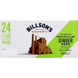 Photo of Billson's Ginger Beer With Spiced Apple & Lime Can