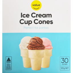 Photo of Value Ice Cream Cup Cones 30 Pack
