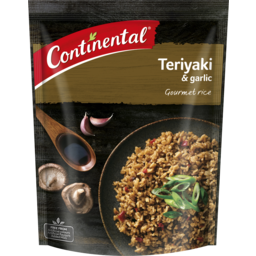 Photo of Continental Gourmet Rice Teriyaki & Garlic 115g Serves 2 115g