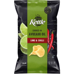 Photo of Kettle Cooked In Avocado Oil Lime & Chilli Chips 135g