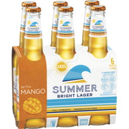 Photo of XXXX Summer Bright Mango XXXX Summer Bright Lager With Mango 6 X 330ml Bottle Wrap 