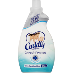 Photo of Cuddly Concentrate Liquid Fabric Softener Conditioner Care & Protect Antibacterial 900ml 36 Washes Made In Australia 900ml