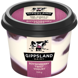 Photo of Gippsland Dairy Boysenberry Twist Yogurt 700g 700g