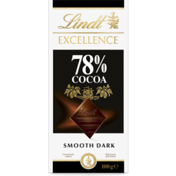 Photo of Lindt Excellence 78% Cocoa Smooth Dark Chocolate 100g