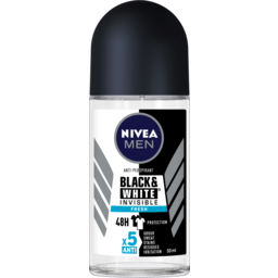 Photo of Nivea Men Black & White Invisible Fresh Anti-Perspirant Roll-On Deodorant 50ml