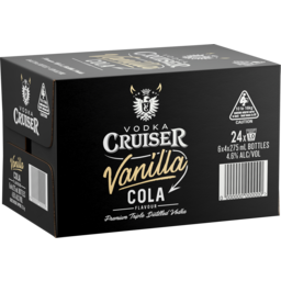 Photo of Vodka Cruiser Vanilla Cola 4.6% 6x4 Bottle Carton 275ml
