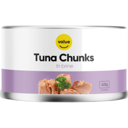 Photo of Value Tuna Chunks In Brine Easy Open Can