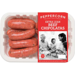 Photo of Peppercorn Xtra Lean Beef Chipolatas 450g