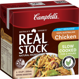 Photo of Campbells Real Stock Chicken Salt Reduced 250ml