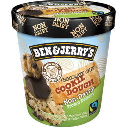 Photo of Ben & Jerry's Non-Dairy Frozen Dessert Chocolate Chip Cookie Dough 458 Ml 458ml