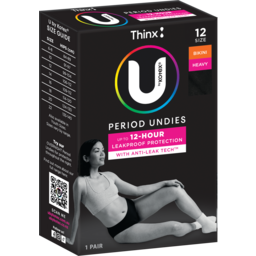 Photo of U By Kotex Period Undies Black Bikini Heavy Size 12 