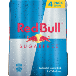 Photo of Red Bull Energy Drink Sugar Free 4 X 250ml 4.0x250ml