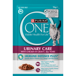 Photo of Purina One Cat Food Adult Urinary Care with Chicken In Gravy