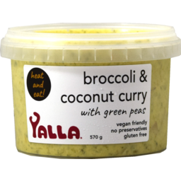 Photo of Yalla Meal Broccoli Pea Curry 570g