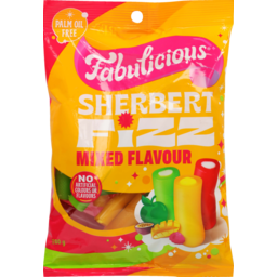 Photo of RJs Fabulicious Sweets Sherbert Fizz Mixed Flavour