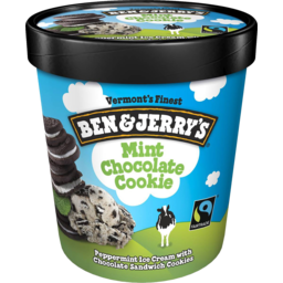 Photo of Ben & Jerrys Mint Chocolate Cookie Ice Cream 458ml