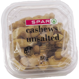 Photo of SPAR Snack Cashews UnSalted 80gm