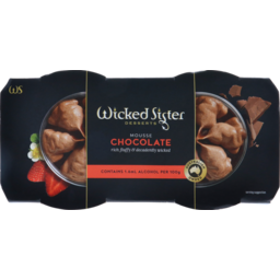 Photo of Wicked Sister Chocolate Mousse 2 Pack