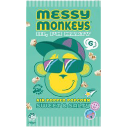 Photo of Messy Monkeys Gluten Free Sweet & Salty Air Popped Popcorn 6 Pack