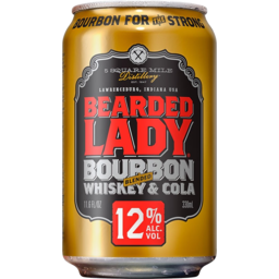 Photo of Bearded Lady Bourbon Whiskey & Cola 12% 330ml