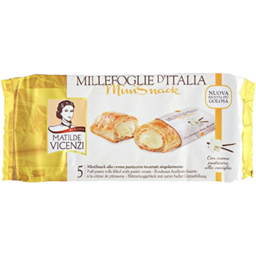 Photo of Matilde Vicenzi Vanilla Cream Puff Pastry Rolls Mini Snack 125g