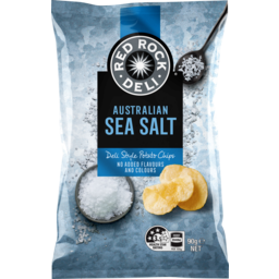 Photo of Red Rock Deli Sea Salt Chips 90g