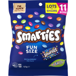 Photo of Nestle Smarties Chocolate Funpack Bag 11 Pack 11pk