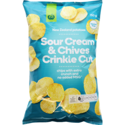 Photo of WW Crinkle Cut Sour Cream & Chives Potato Chips