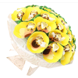 Photo of Edible Blooms Yellow Bouquet 