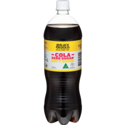 Photo of Black & Gold Cola Flavoured Zero Sugar Soft Drink 1.25lt