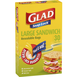 Photo of Glad Snap Lock Sandwich Bags Large