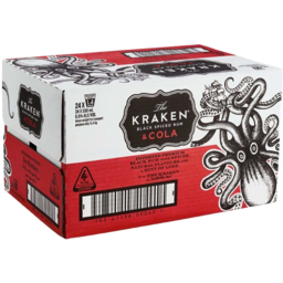 Photo of The Kraken Black Spiced Rum & Cola 330ml 24 Pack