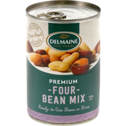 Photo of Delmaine Four Bean Mix 390g