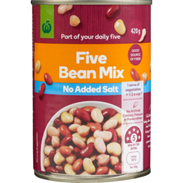 Photo of Select Bean 5 Mix No Added Salt 420g