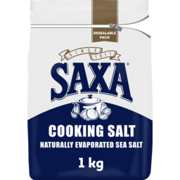 Photo of Saxa Cooking Salt Naturally Evaporated Sea Salt 1kg