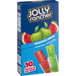 Photo of Jolly Rancher Freezer Pops Watermelon, Green Apple - 10 Ct