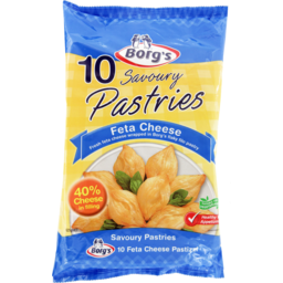 Photo of Borgs Pastizzis Feta Cheese Savoury Pastries 10 Pack