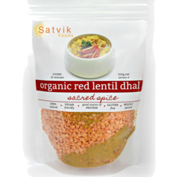 Photo of Satvik Dhal Red Lentil Organic 210g