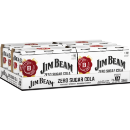 Photo of Jim Beam White & Zero Sugar Cola Can Case
