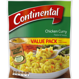 Photo of Continental Classics Pasta & Sauce Chicken Curry Family Pack 150g