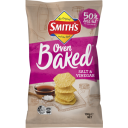 Photo of Smith's Oven Baked Potato Chips Salt & Vinegar 130g 130g