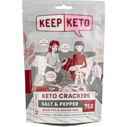 Photo of Keep Keto Crackers Salt Pepper 75g