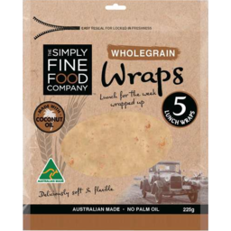 Photo of The Simply Fine Food Company Wholegrain Wraps 225gm