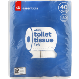 Photo of Essentials Toilet Paper 2 Ply 40 Pack