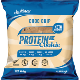 Photo of Justine's Protein Cookie Chocolate Chip 64g