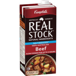 Photo of Campbells Real Stock Beef Salt Reduced 1 Litre