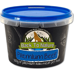 Photo of Back To Nature Pet Food Premium Beef 500g