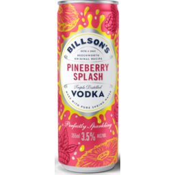 Photo of Billson's Pineberry Splash Vodka Can 4pk