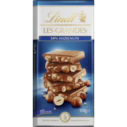 Photo of Lindt Les Grandes Milk Chocolate & Hazelnuts 150g